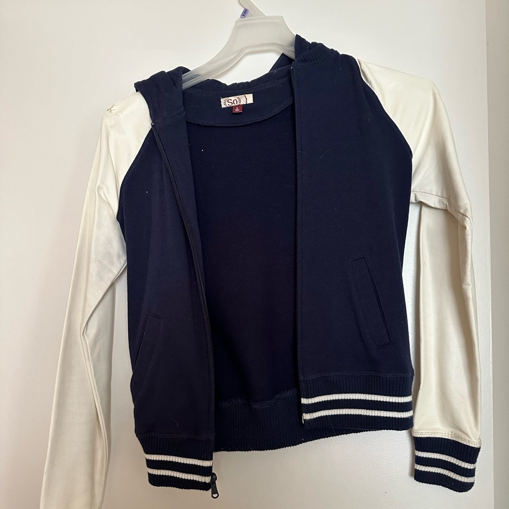 SO Junior’s Navy & White Varsity Jacket